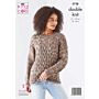 King Cole Island Beaches DK Ladies Sweaters Pattern 5738 81-107cm