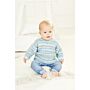 Stylecraft Bambino Prints DK Childs Cardigan and Sweater Pattern 9846 41-46cm