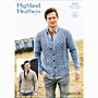 Stylecraft Highland Heathers Aran Mens Cardigans x 2 Pattern Download 9876 