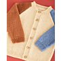 Sirdar Baby Colour Block Cardigan in Snuggly DK Knitting Pattern Download 5488 