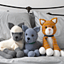 WoolCats Siamese Crochet Pattern Kit by Heather Gibbs in WoolBox Imagine Classic DK