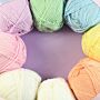 Dotty Crochet Blanket in WoolBox Imagine Lullaby Baby DK Yarn