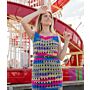 Emu Funfair Helter Skelter Ladies DK Sleeveless Dress 4009 Crochet Pattern  To Fit Bust 34 - 38"