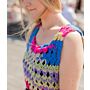 Emu Funfair Helter Skelter Ladies DK Sleeveless Dress 4009 Crochet Pattern  To Fit Bust 34 - 38"