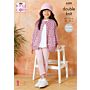 King Cole Cottonsoft Crystal DK Child Cardigan&Sweater 6299 Knitting Pattern  56-76cm