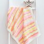 Little Star Knitted Baby Blanket Kit Pink in Emu Classic DK 