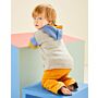 Sirdar Baby Colour Block Hoodie in Snuggly DK Knitting Pattern Download 5489 