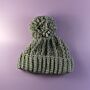 Pom Pom Hats Crochet Pattern by Val Pierce in WoolBox Chunky 