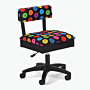 Sew Stylish Hydraulic Sewing Chair Bright Buttons Design Multi 54 x 52 x 28 cm
