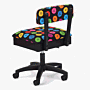 Sew Stylish Hydraulic Sewing Chair Bright Buttons Design Multi 54 x 52 x 28 cm