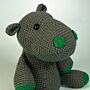 Green Hippo Crochet Pattern by Heather Gibbs in WoolBox Imagine Classic Anti-Pilling DK