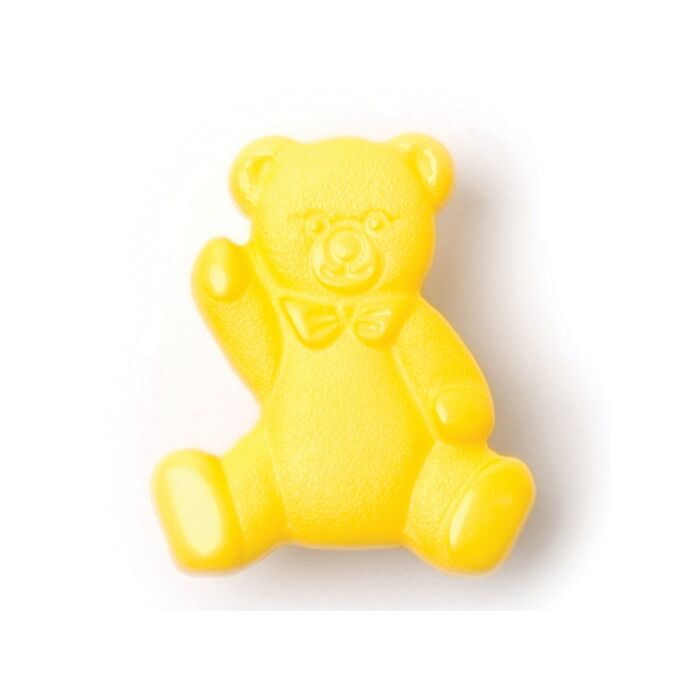 Milward Carded Buttons Teddy Bear Yellow 17mm Pack of 3 main product photo