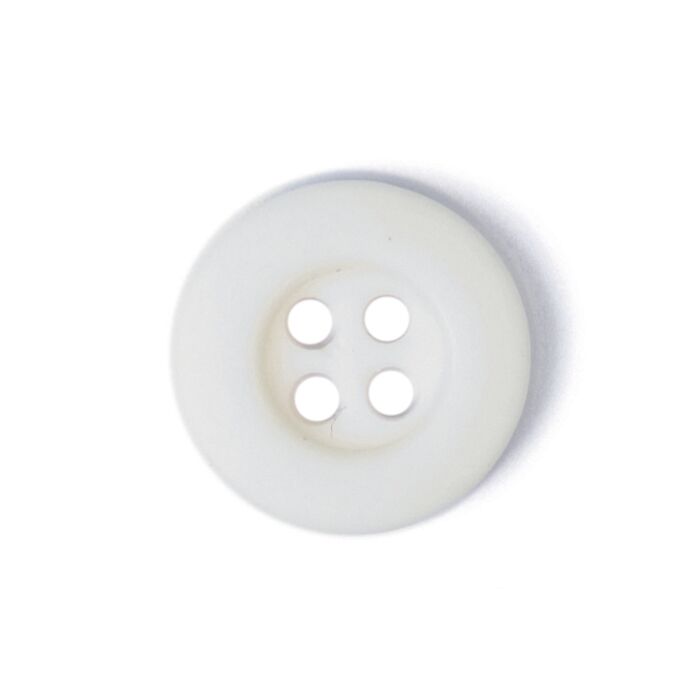 Milward Carded Buttons Rimmed 4 Hole Cream 10mm Pack of 5 main product photo