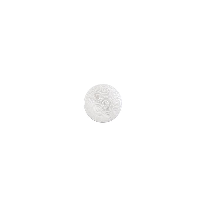 Milward Carded Buttons Round Swirl Pattern White 11mm Pack of 5 main product photo