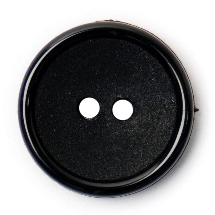 Milward Carded Buttons Round 2 Hole Black 17mm Pack of 3 main product photo