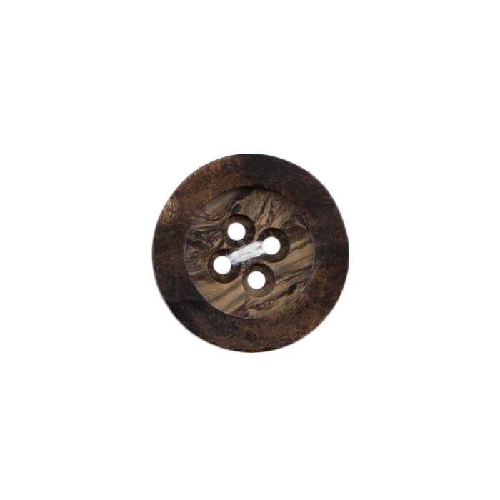 Milward Carded Buttons Rimmed 4 Hole Brown 22mm Pack of 2 main product photo