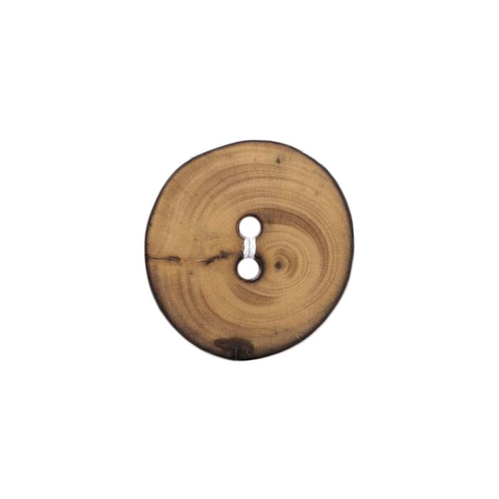 Milward Carded Buttons Wooden Beige 25mm Pack of 2 main product photo
