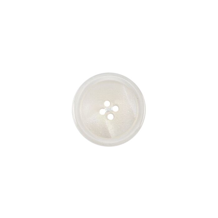 Milward Carded Buttons Rimmed 4 Hole White 20mm Pack of 3 main product photo