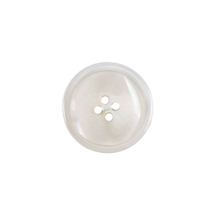 Milward Carded Buttons Rimmed 4 Hole White 25mm Pack of 2 main product photo