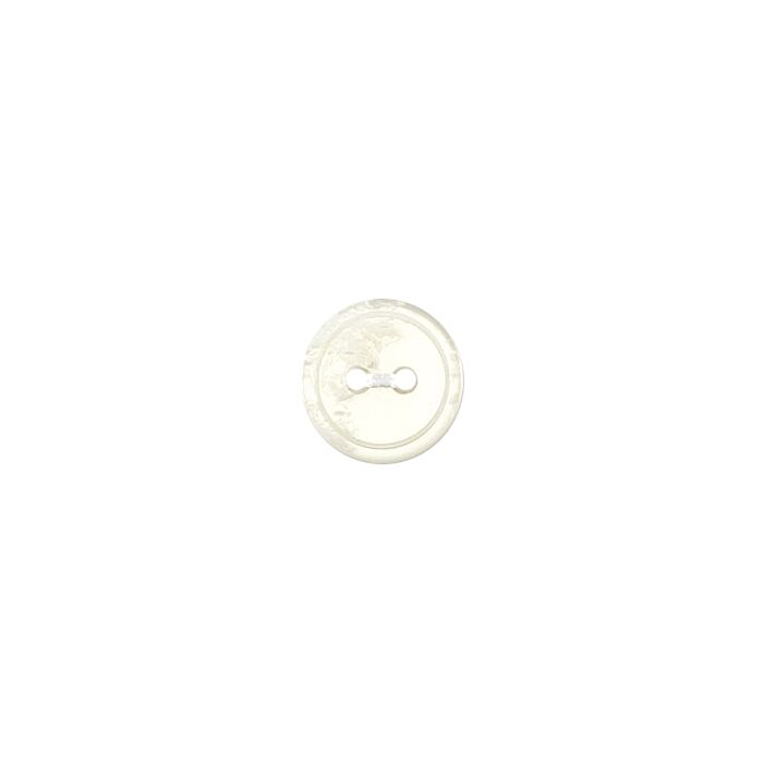 Milward Carded Buttons Rimmed 2 Hole White 12mm Pack of 5 main product photo