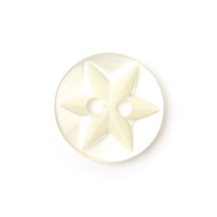 Milward Carded Buttons Star Yellow 12mm Pack of 7 main product photo