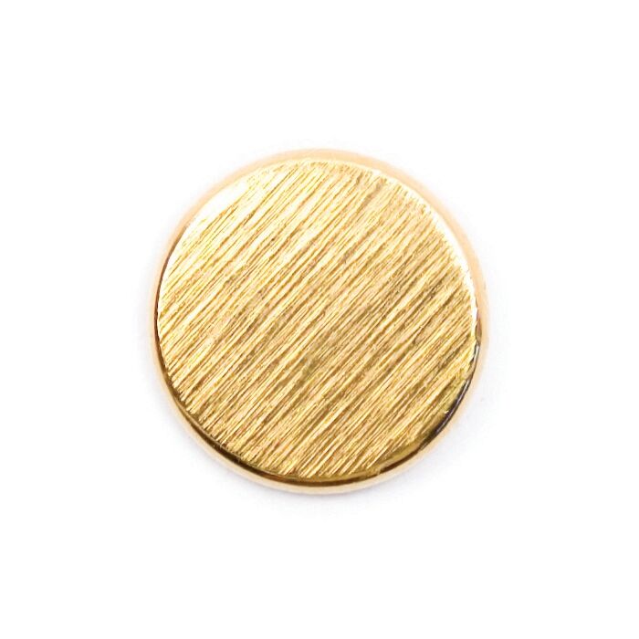 Milward Carded Buttons Textured Metal Gold 15mm Pack of 3 main product photo