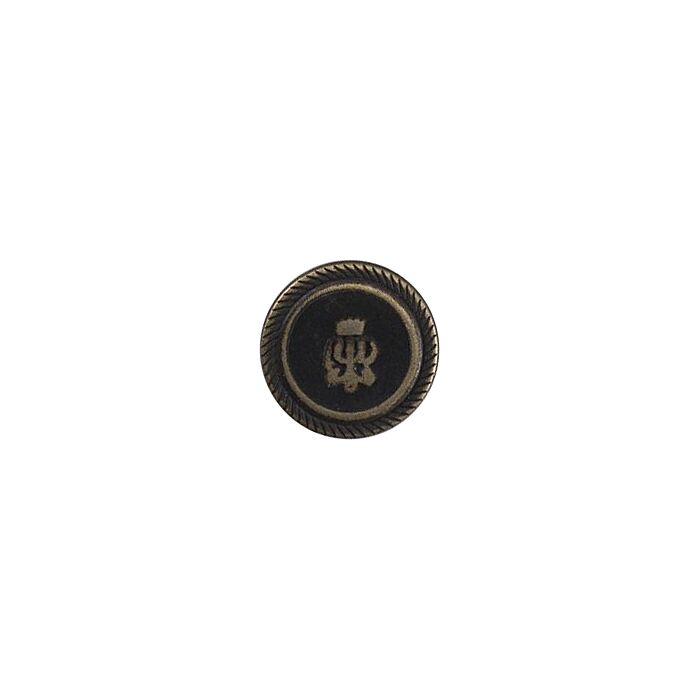 Milward Carded Buttons Textured Metal Grey 15mm Pack of 4 main product photo