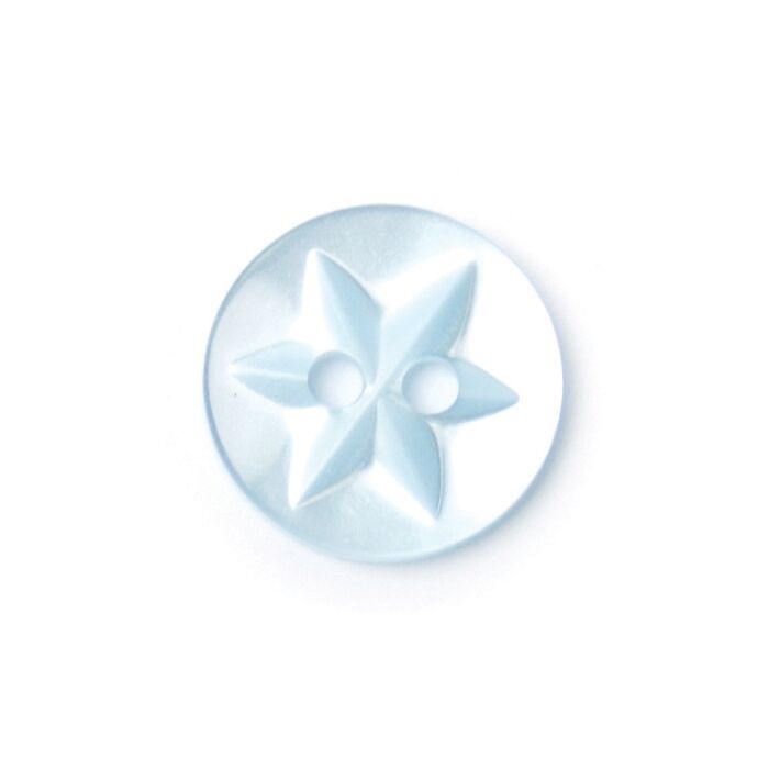 Milward Carded Buttons Star Sky Blue 12mm Pack of 7 main product photo