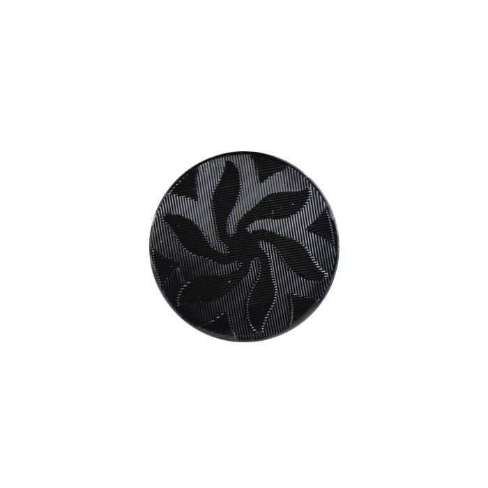 Milward Carded Buttons Round Patterned Shank Black 22mm Pack of 2 main product photo