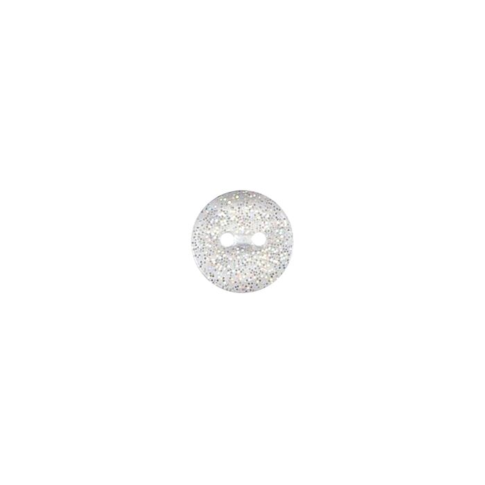 Milward Carded Buttons Glitter Clear 12mm Pack of 6 main product photo