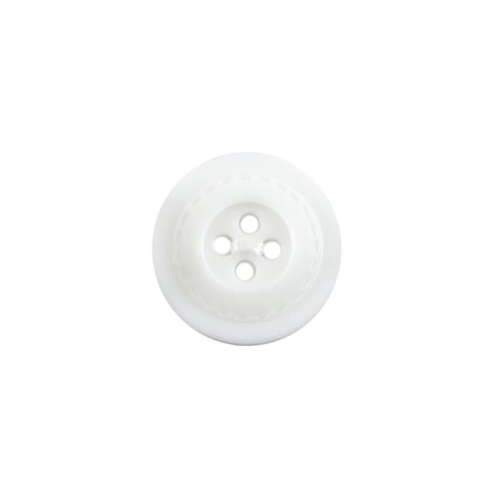 Milward Carded Buttons Round 4 Hole White 22mm Pack of 3 main product photo