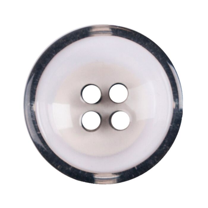 Milward Carded Buttons Rimmed 4 Hole Black 17mm Pack of 3 main product photo