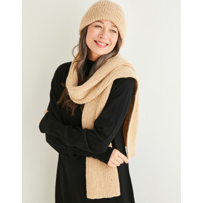 Sirdar Saltaire Womens Hat and Scarf 10183 81-137cm 32-54 - Downloadable main product photo