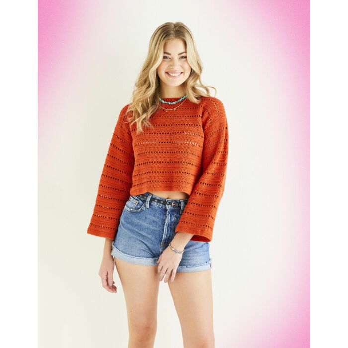 Sirdar Stories Encore Sweater Pattern Download 10524 6-28 main product photo