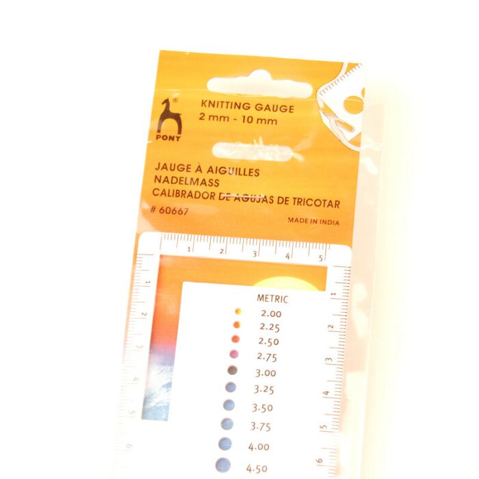 Pony Knitting Gauge Small 2mm - 10mm main product photo