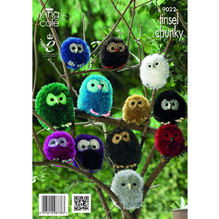 King Cole Owl Tinsel Chunky Pattern 9022 main product photo