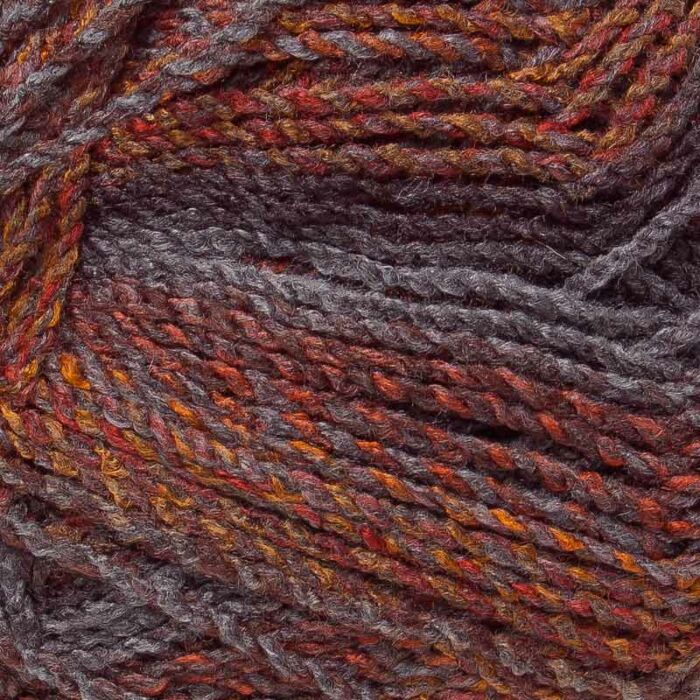James C Brett Marble Chunky MC59 Rust Brown Grey Mix 200g main product photo