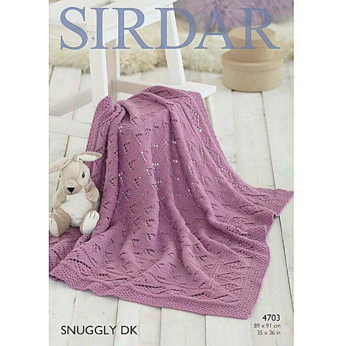 Sirdar Snuggly DK Blanket Pattern 4703 35 x 36in main product photo