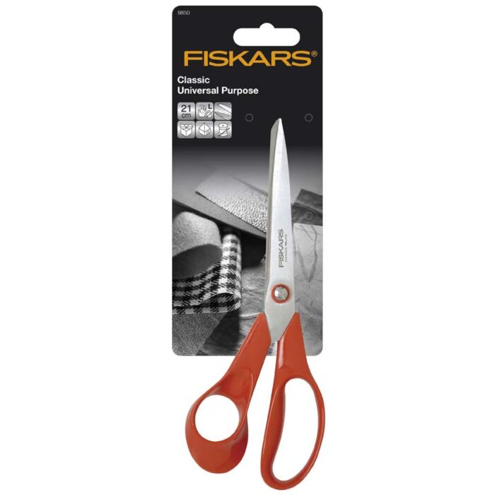 Fiskars Left Hand Scissor Red 21cm 8.25in main product photo