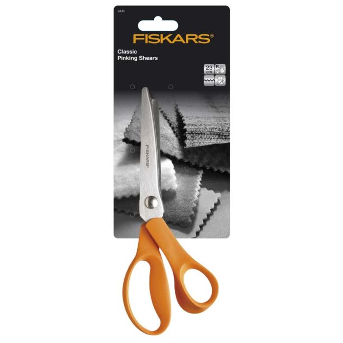Fiskars Pinking Shears Orange 23cm 9in main product photo