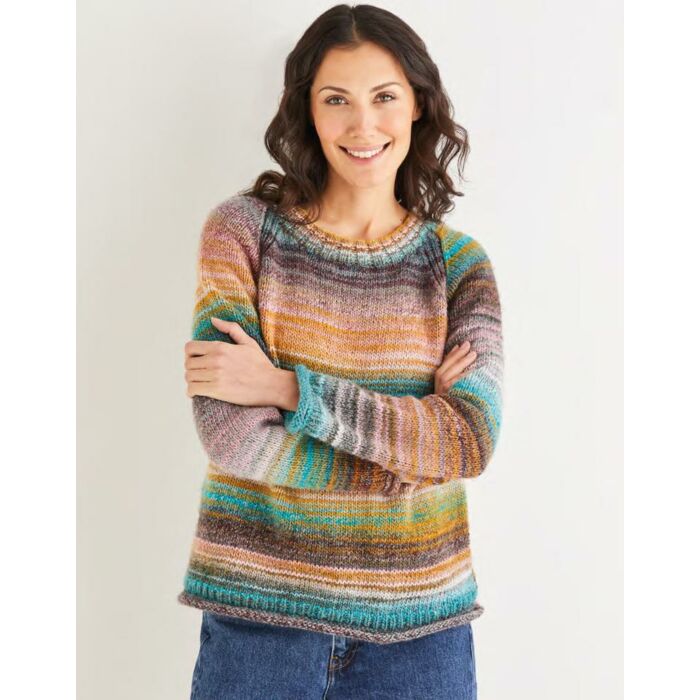 Sirdar Jewelspun - Womens Roll Neck Sweater 10139 81-137cm or 32-54 - Downloadable main product photo