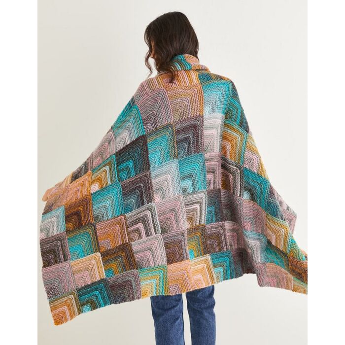 Sirdar Jewelspun Knitted Domino Blanket 10142 One Size