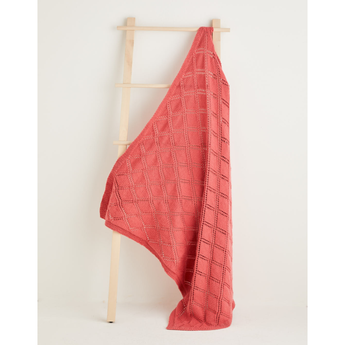 Sirdar Country Classic Worsted Womens Diamond Trellis Afghan 10164 