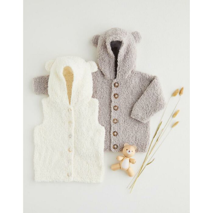 Snuggly Snowflake Chunky 50g Hooded Gilet Cardigan 5395 Birth - 1 Year main product photo