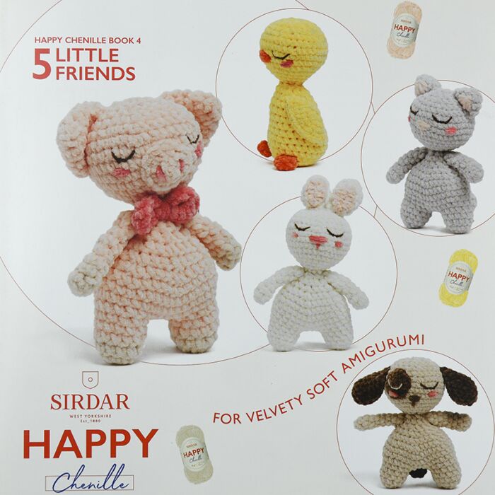 Sirdar Happy Chenille Book 4 Little Friends main product photo