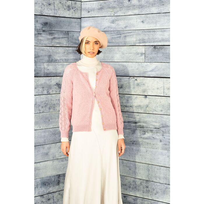 Stylecraft ReCreate DK Ladies Round and V Neck Cardigan Pattern Download 9860 