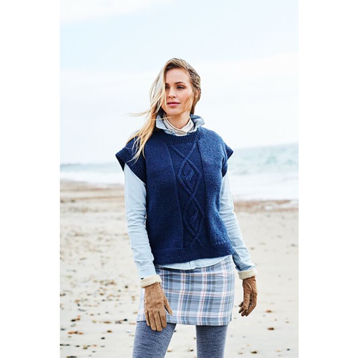 Stylecraft Highland Heathers Aran Ladies Sweater Slipov Pattern Download 9874 