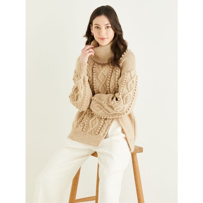 Hayfield Bonus Aran With Wool Ladies Sweater Pattern 10326 81cm-137cm main product photo
