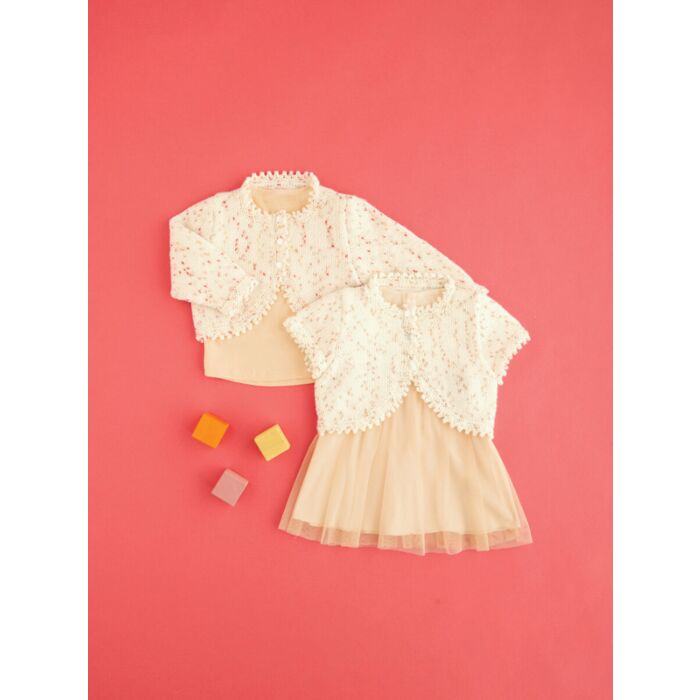 Hayfield Baby Bonus Spots DK Long and Short Sleeve Bolero Pattern 5444 0-2yrs main product photo