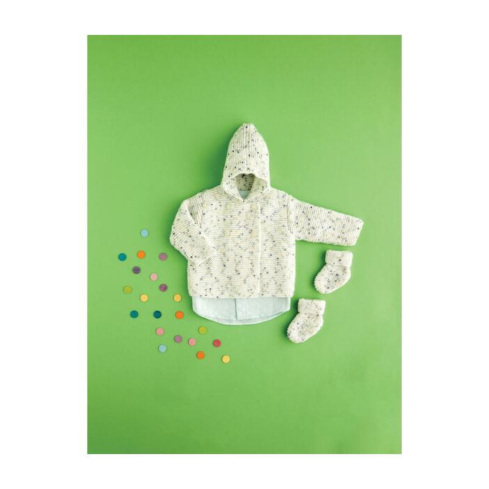 Hayfield Baby Bonus Spots DK Hooded Jackets and Booties Pattern 5446 0-2yrs main product photo